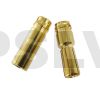 Q-C-0021  Quantum Φ5.0 mm Gold Plated Bullet Connectors  